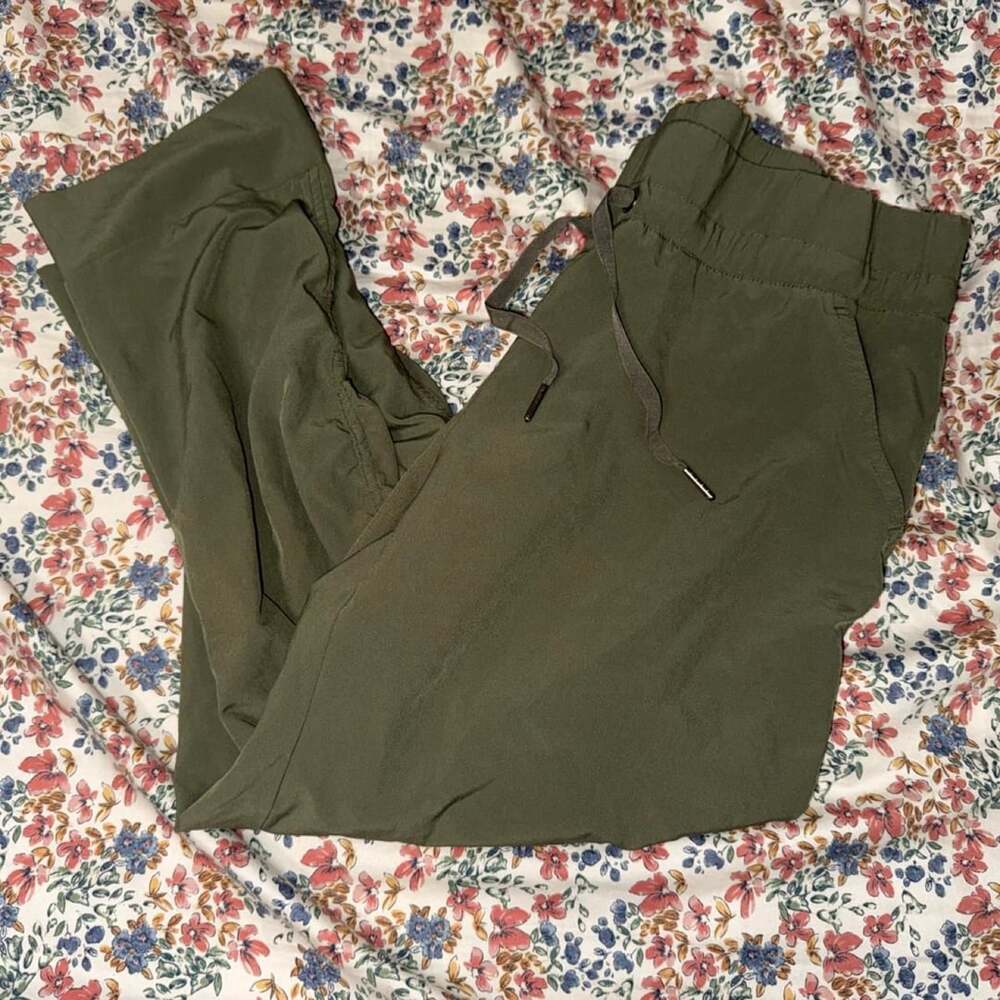 Kyodan Olive Green Lightweight Drawstring Joggers